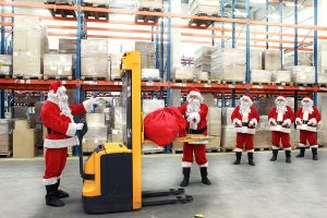 page marketing plan santa in warehouse