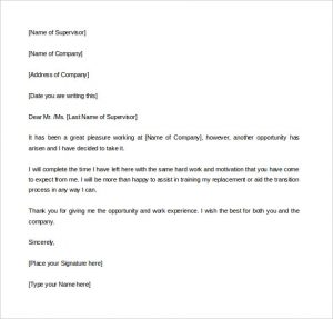 week notice letter template professional two weeks notice letter template download