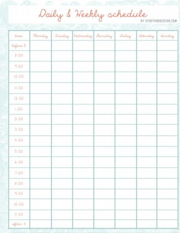 24 hour day planner