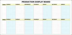 hour day planner printed whiteboard production planner full