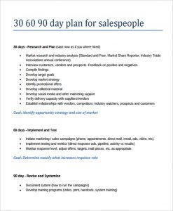 days sales plan template day sales action plan