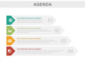 plan templates four tags for business agenda representation powerpoint slides slide