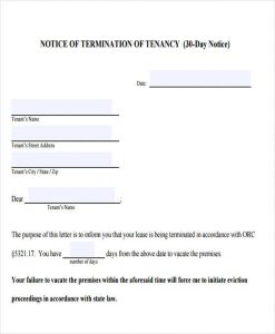 day eviction notice template day eviction to tenant