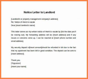 day notice template examples of written notice example days notice letter to landlord