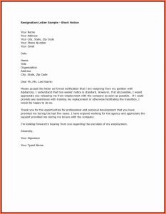 day notice template resignation letter samples month notice example of a resignation letter one month notice resignation letter samples a