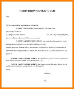 day notice to vacate form tenant day notice day notice letter to ask tenants to quit