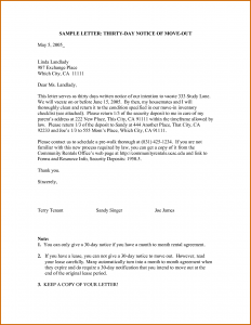 day notice to vacate template how to write a notice letter example