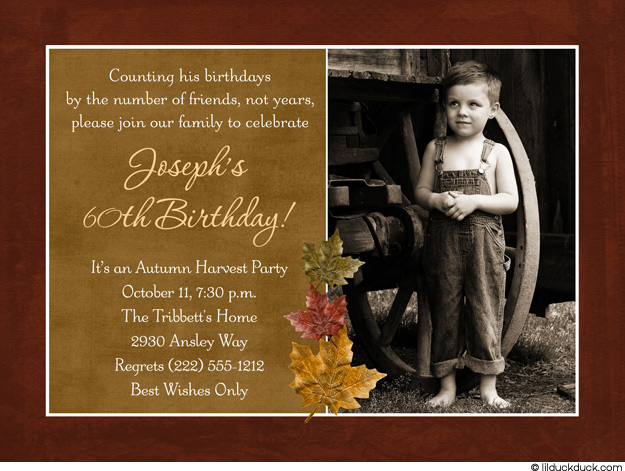 60 th birthday invites