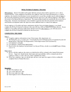 day probationary period template day probationary period template