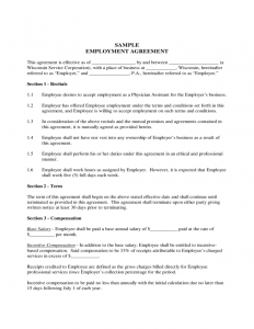 day probationary period template employee contract form wisconsin l