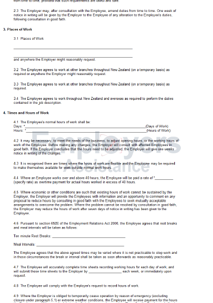 90 day probationary period template