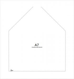 a envelope template a liner round template