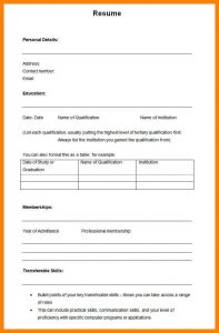 academic resume template blank curriculum vitae simple sample academic blank resume template