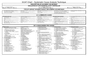 accident investigation form scat chart