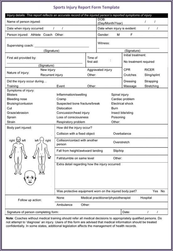 accident report form
