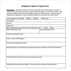 accident reporting template workplace accident report template