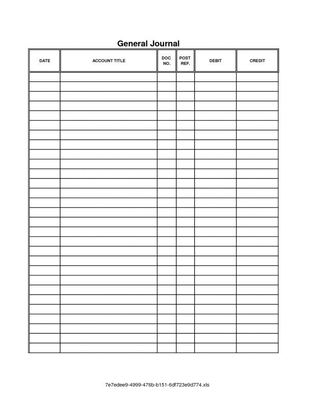 accounting journal template