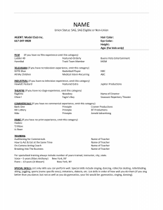 acting resume examples k