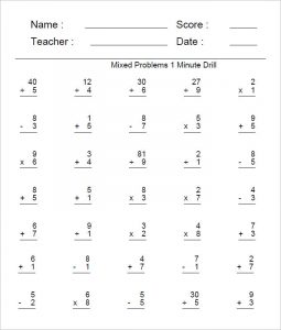 addition and subtraction worksheets mixed problems addition and subtraction worksheet template