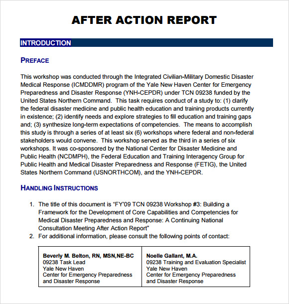after action report