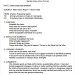 after action report template after action report sample