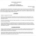 agreement letter between two parties employment separation agreement template