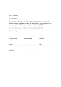 agreement letter sample letter of consent ink shack