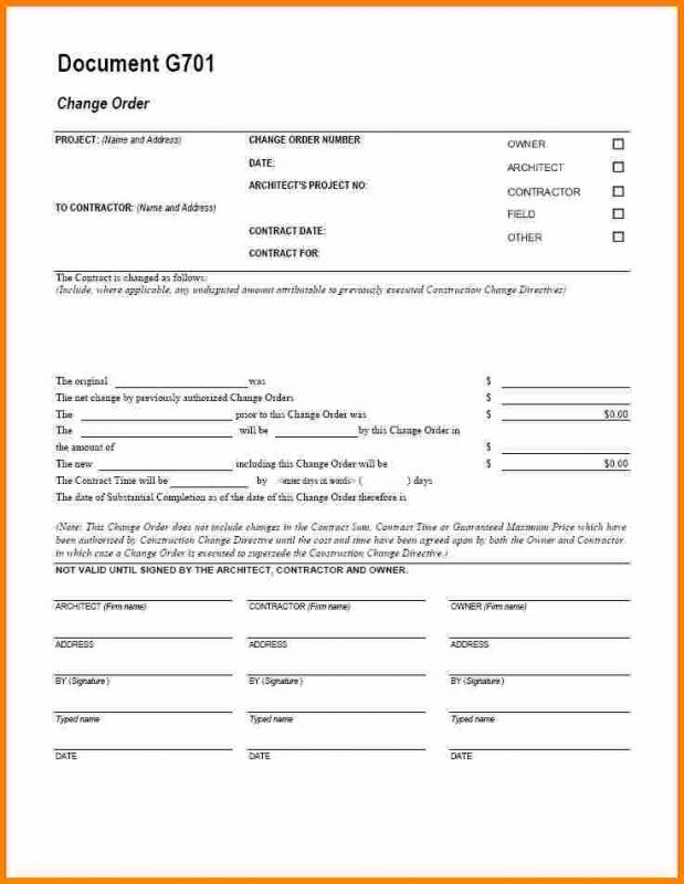 aia change order form