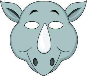 animal masks template vbs jungle animal mask rhino color