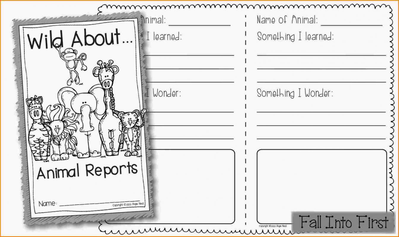 animal report template