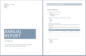 annual report template sample annual report templates