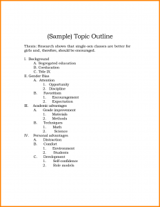 apa outline template outline sample apa sample topic outline example