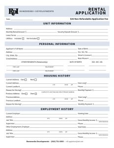 apartment checklist pdf rent application cover