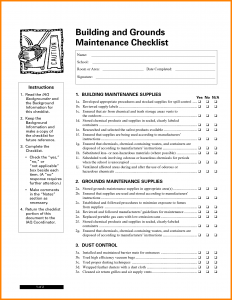 apartment maintenance checklist template apartment building maintenance checklist