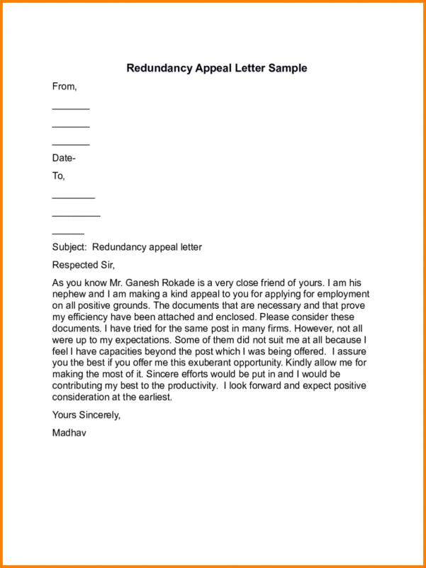 applicant letter example