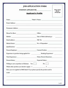 application for employment form application form for employment format