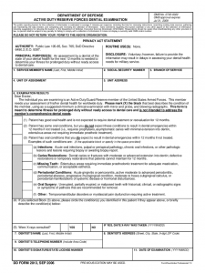 application for employment pdf department of defense active dutyreserve forces dental examination d