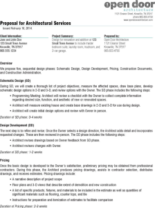 application for employment template proposal for architectural services