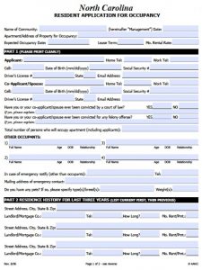 application for employment templates north carolina rental application x