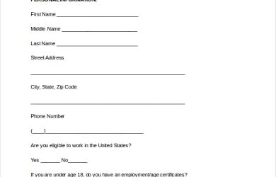 application form template job application form word document free download