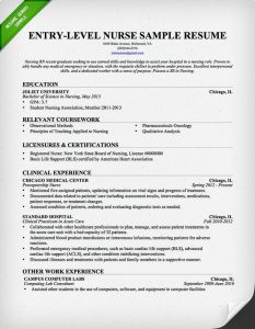 areas of expertise resume entry level nursing resume