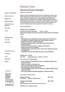 areas of expertise resume pic electrical project manager resume