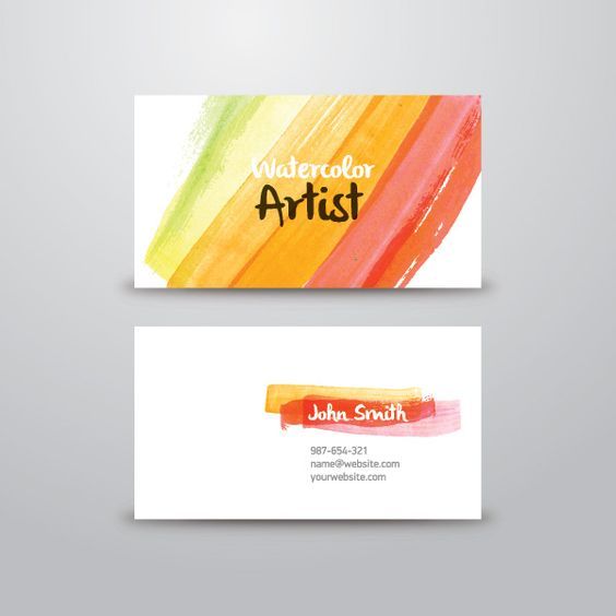 artist business cards