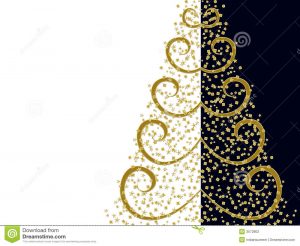 artistic business cards stylized christmas tree