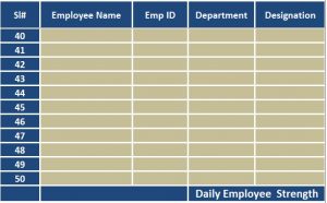 attendance sheet excel employee details