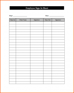 attendance sheet pdf free sign in sheet template employee sign in sheet