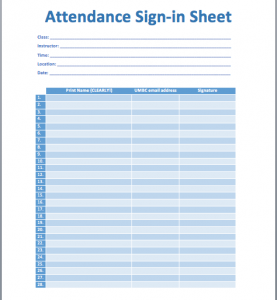 attendance sign in sheet attendance sign in sheet