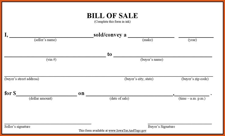 auto bill of sale pdf