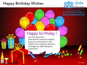 awesome powerpoint templates happy birthday wishes powerpoint ppt slides