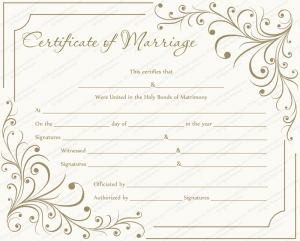 baby dedication certificates creamy gray marriage certificate template